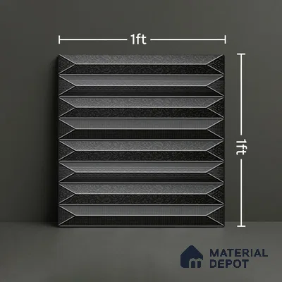 Faux Subway  Tile TL 07242 Crayon 4002 Granula 1 ft x 1 ft Ceramic Matte Finish - 9 mm  | 2 mm Spacer is Mandatory | Please Expect a Slight Variation of Pattern (Sample)